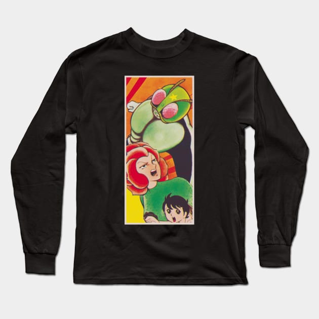 Vintage Kamen Rider Long Sleeve T-Shirt by retroworldkorea